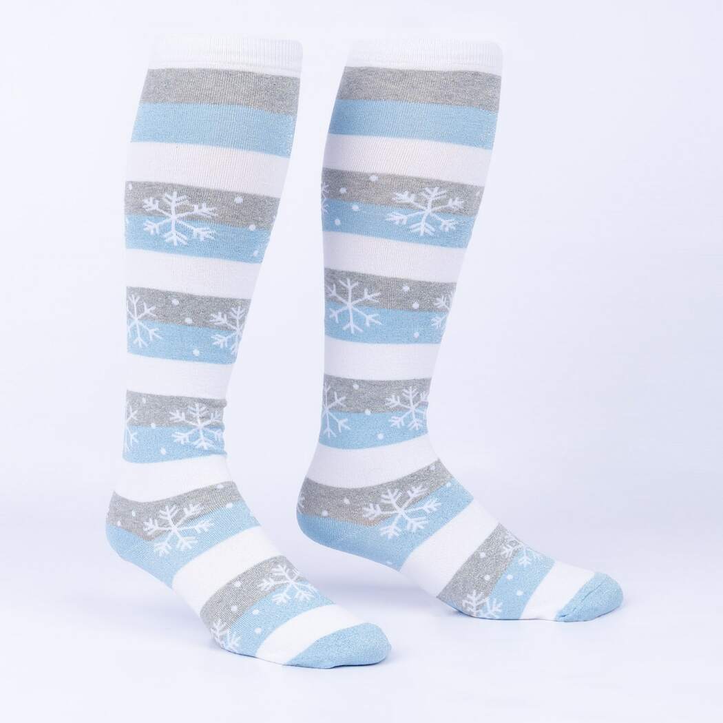 Everyone Is Unique Women&#39;s Wide Calf Knee High Socks White