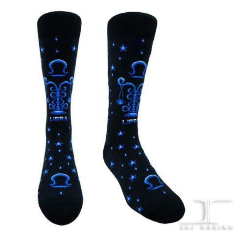 Libra Constellation Socks Unisex Crew Sock black