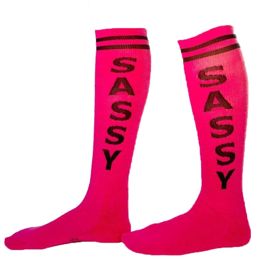Sassy Socks Unisex Knee High Sock pink