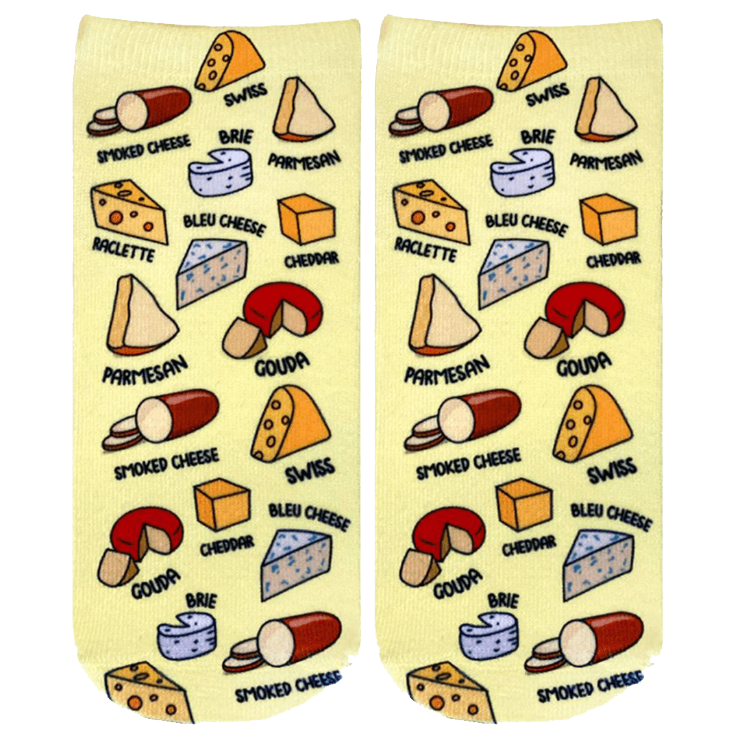 Say Cheese Unisex Ankle Socks Tan