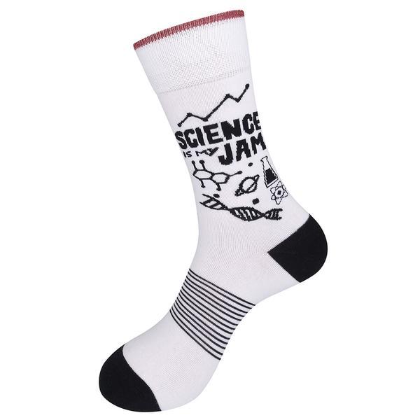 Science is My Jam Unisex Crew Socks - John's Crazy Socks