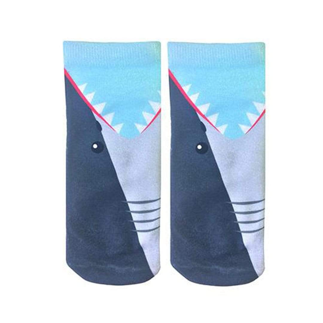 Shark Bite Socks Ankle Sock Blue