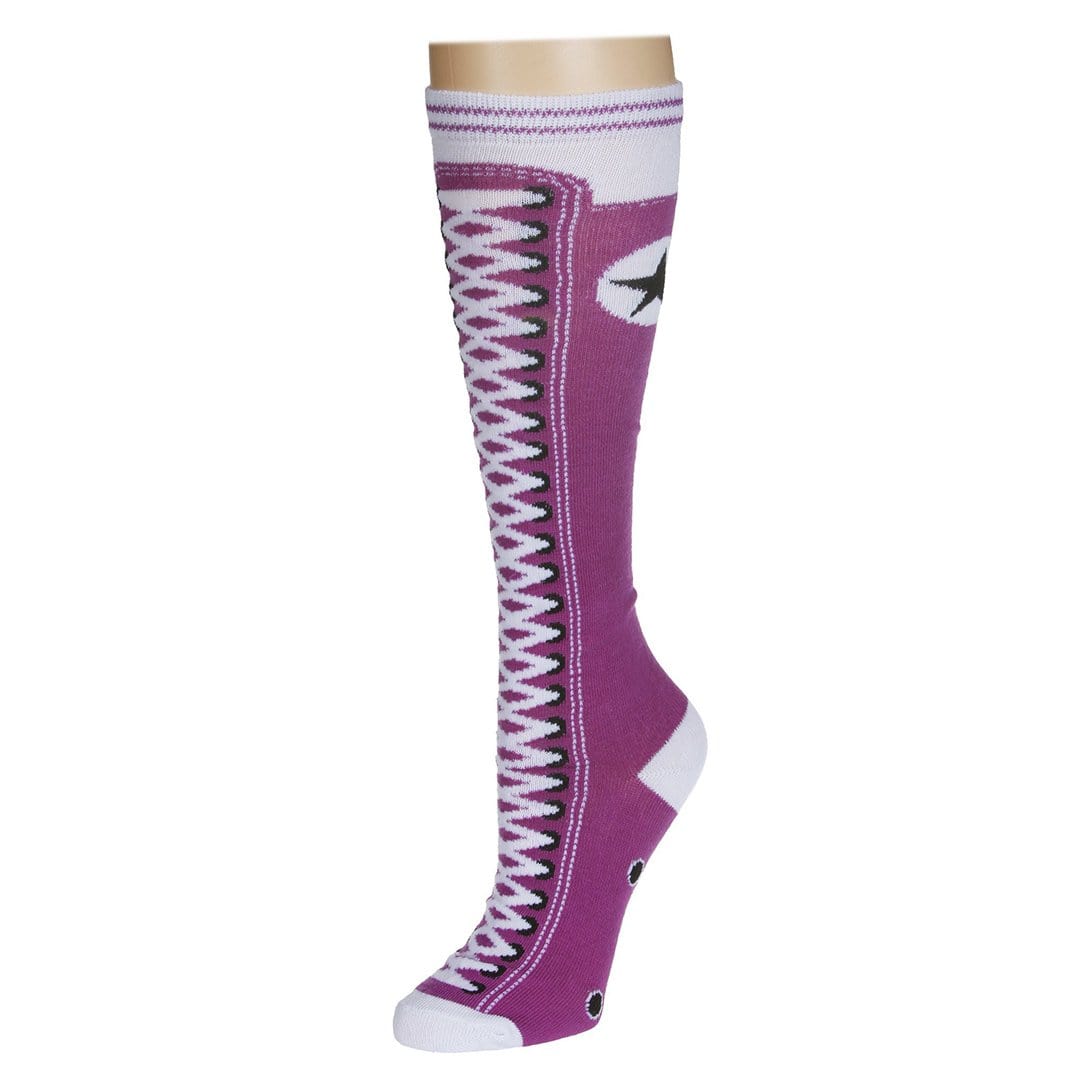 Sneaker Socks Women&#39;s Knee High Sock Purple