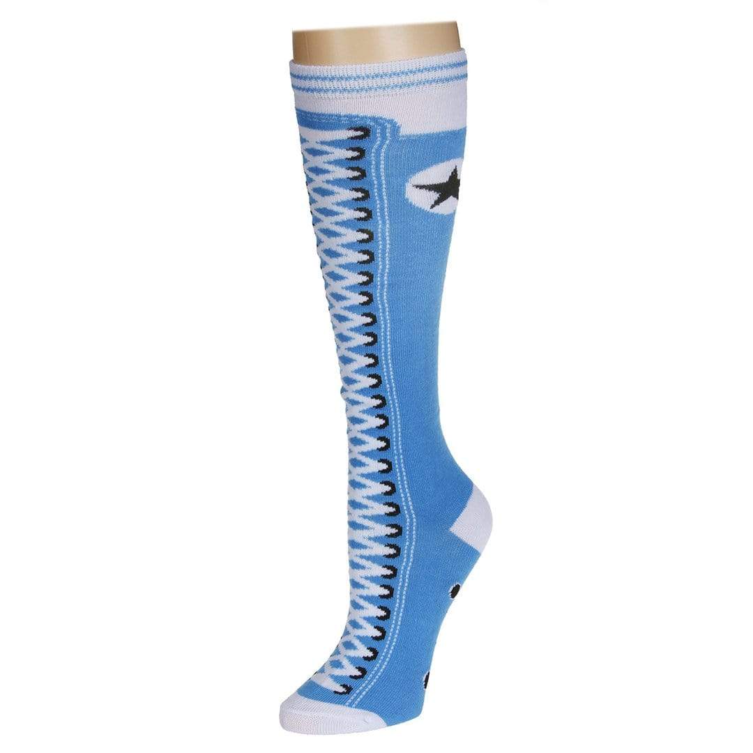 Sneaker Socks Women&#39;s Knee High Sock Blue