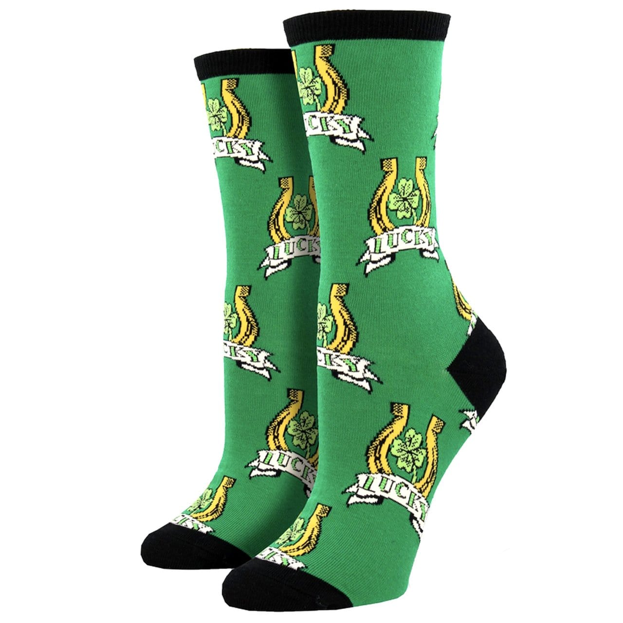 Luck of the Irish Socks Women's Crew Sock Green