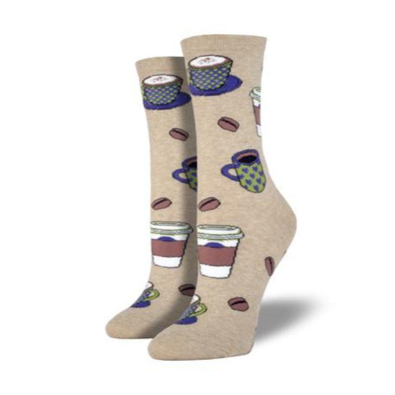 Love You a Latte Socks Women&#39;s Crew Sock Hemp