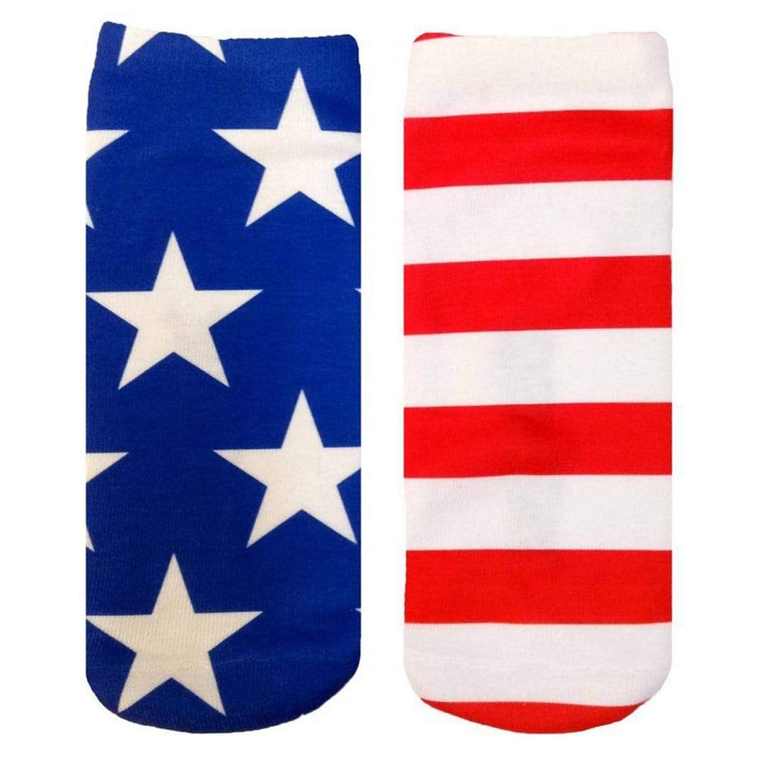 Stars and Stripes Socks Ankle Sock Red