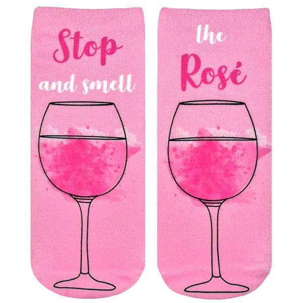 Stop And Smell The Rose Ankle Sock Pink