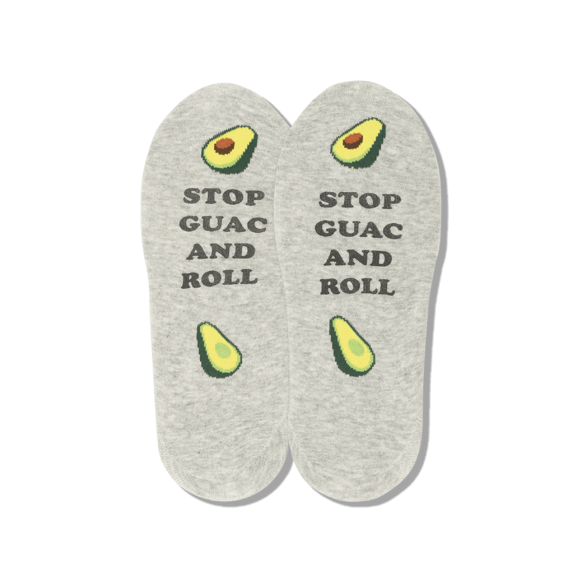 Stop Guac and Roll No Show Socks Women&#39;s No Show Sock gray