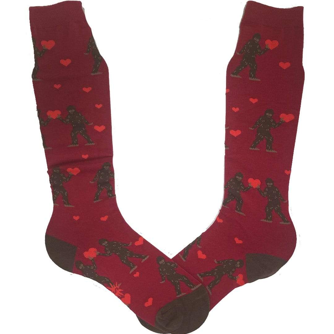 Sasquatch Love Socks Women&#39;s Knee High Sock Red