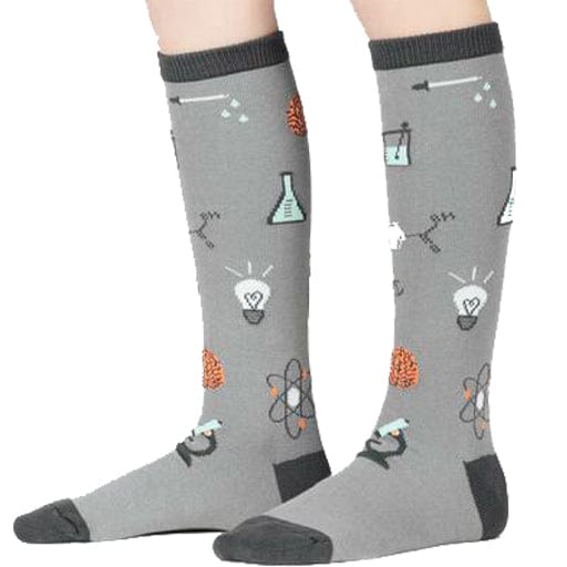 Science Of Socks Junior Knee High Socks Grey