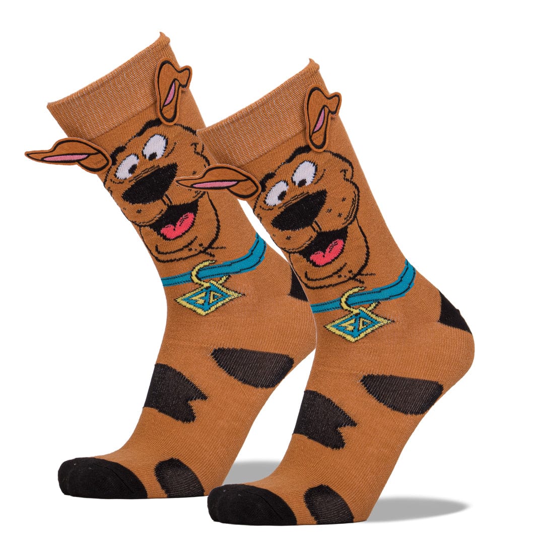 Scooby Doo Novelty Ears Crew Sock Brown