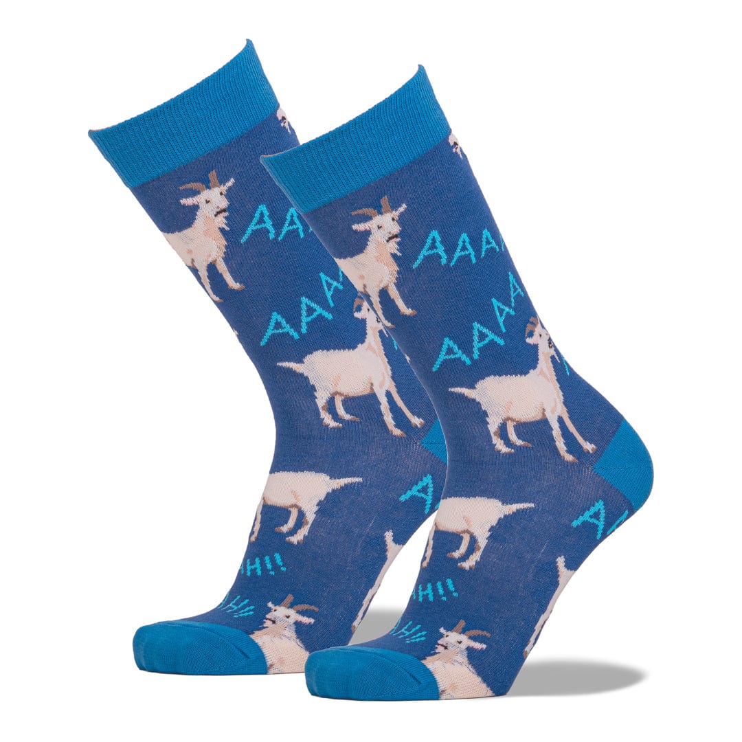 Screaming Goats Men's Crew Sock Blue