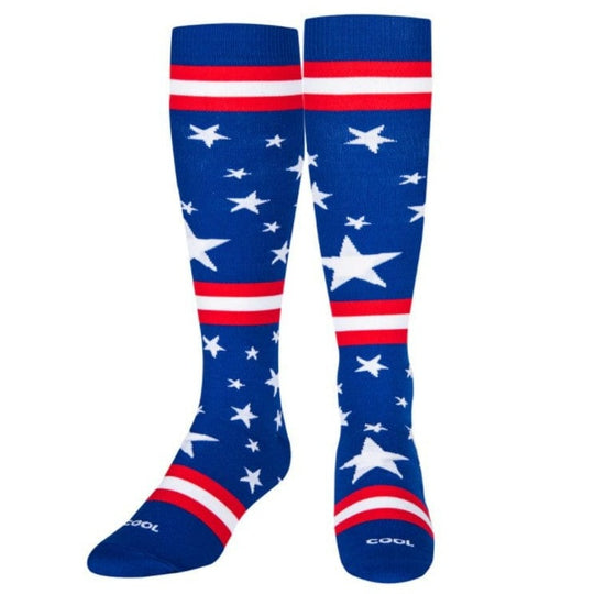 Stars and Stripes Women's Compression Socks Blue
