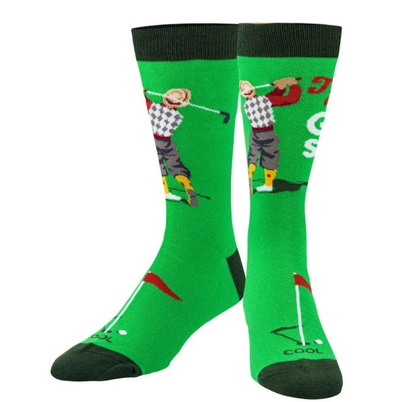 My Golf Socks Men&#39;s Crew Socks Green