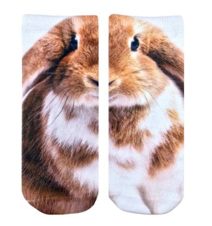 Bunny Ankle Socks Ankle Sock Brown