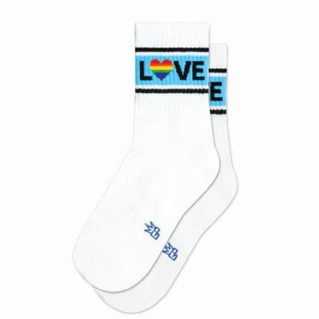 Love Ankle Socks White