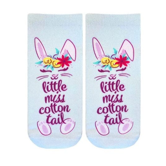 Little Miss Cotton Tail Ankle Socks Blue