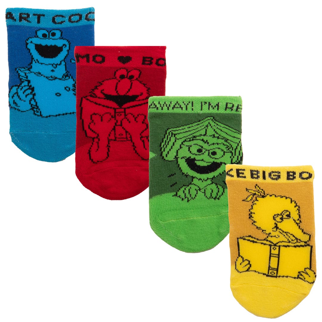 Sesame Street 4 Pack Socks Multi Colored / 0-12Months