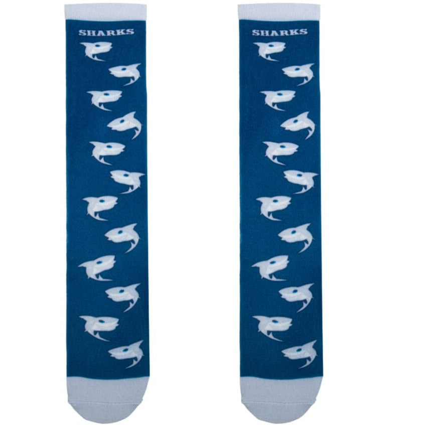 Shark Socks Unisex Knee High Sock One Size Fits Most / Navy