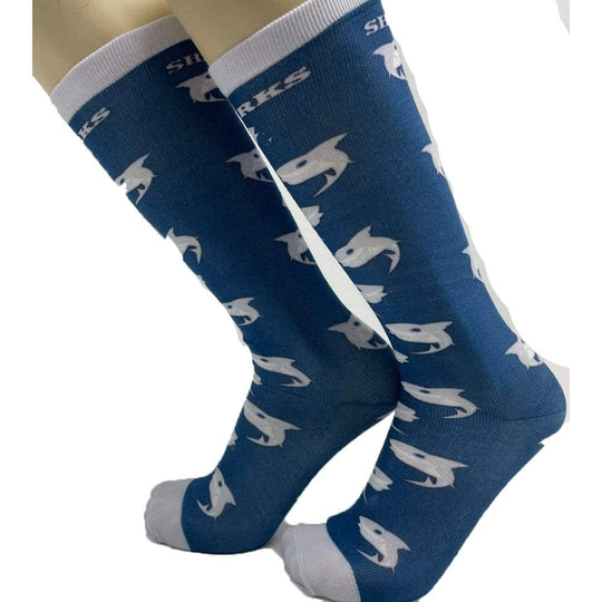 Shark Socks Unisex Knee High Sock One Size Fits Most / Navy