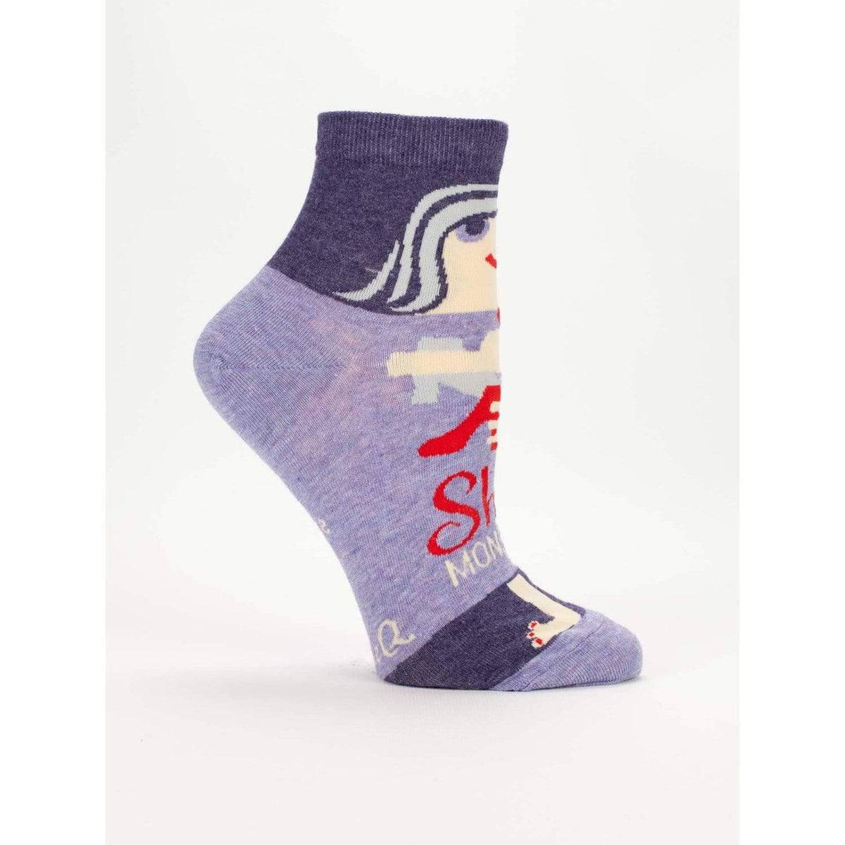 Shoe Monster Socks - Women&#39;s Ankle Sock purple