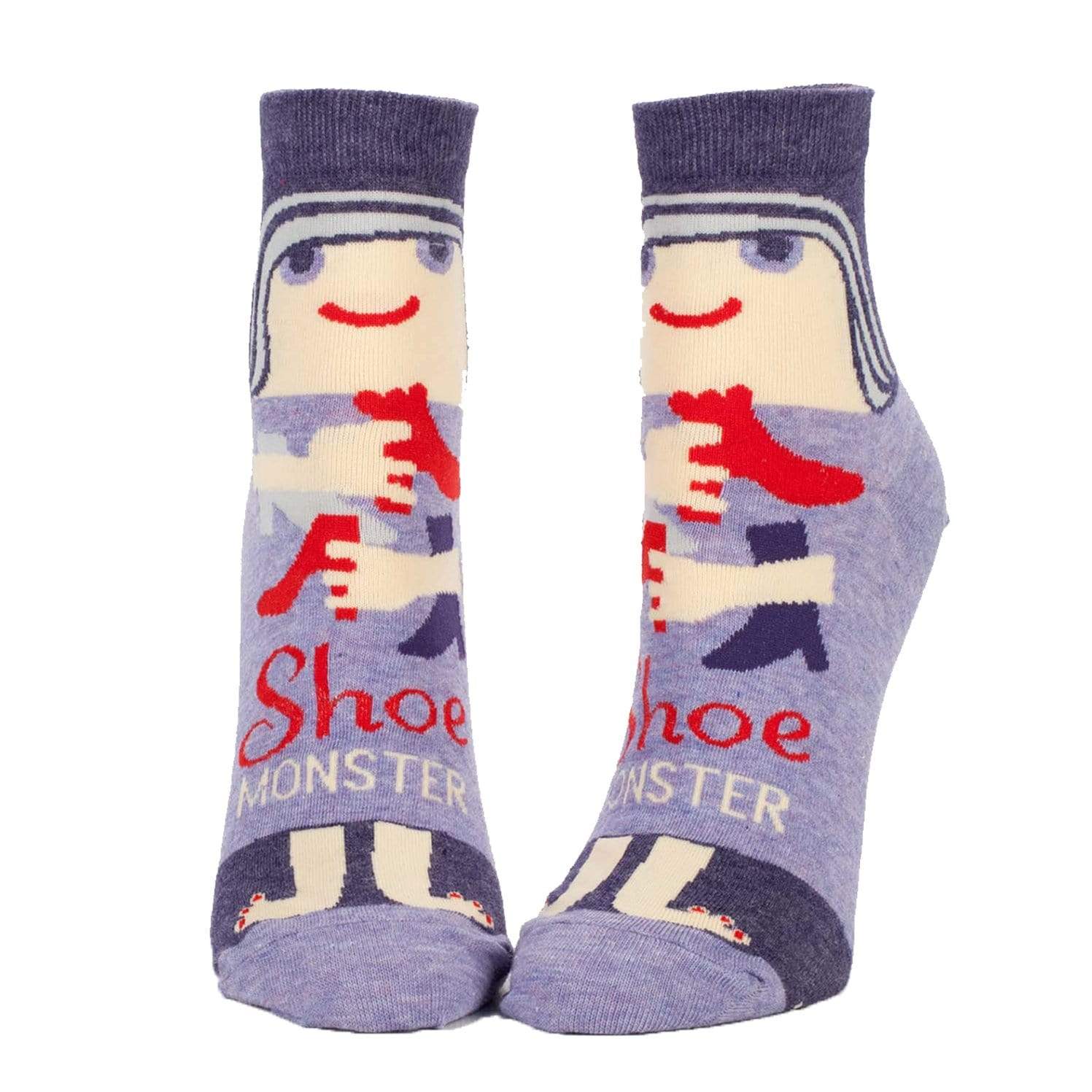 Shoe Monster Socks - Women's Ankle Sock purple