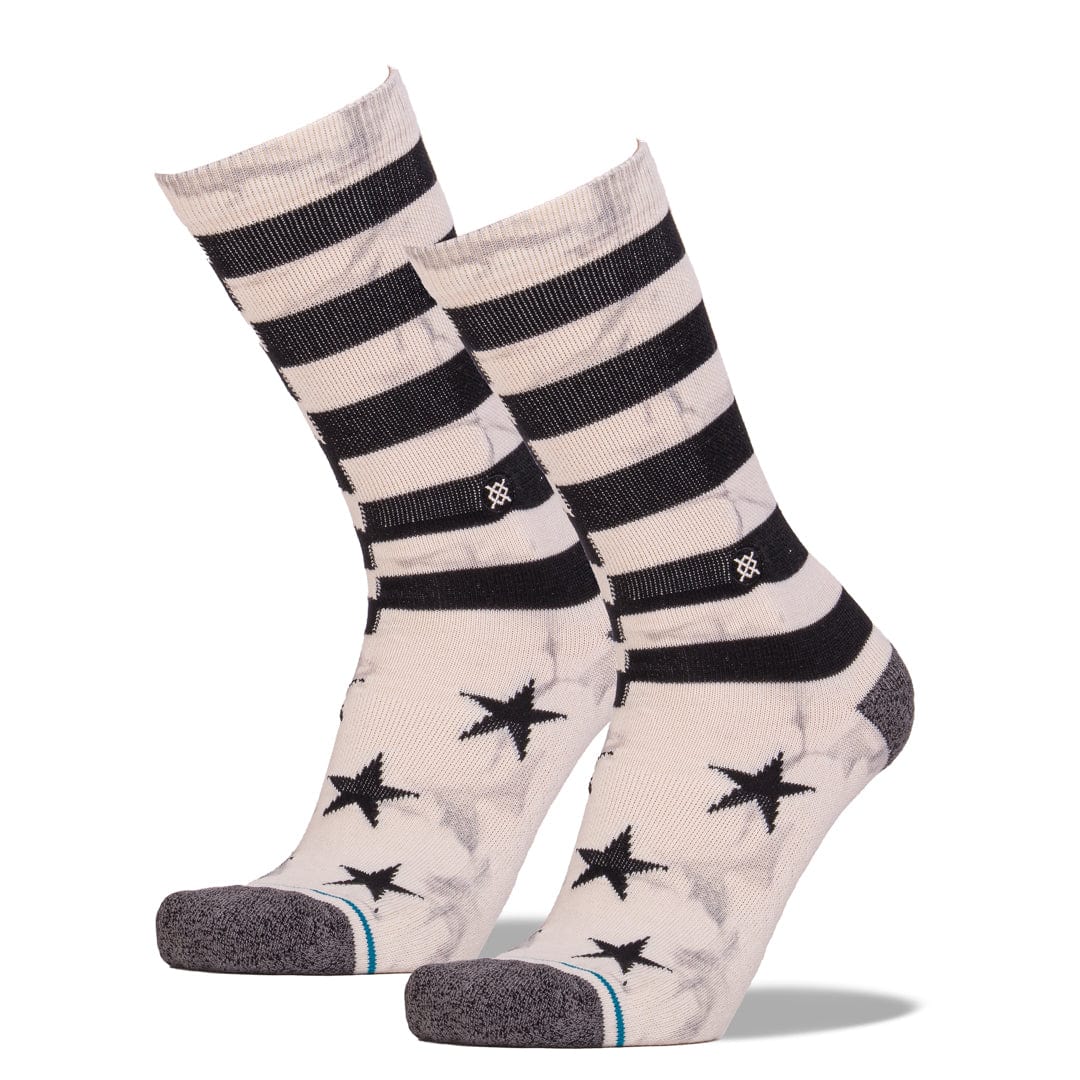 Sidereal 2 Men&#39;s Crew Sock Muted Stars and Stripes
