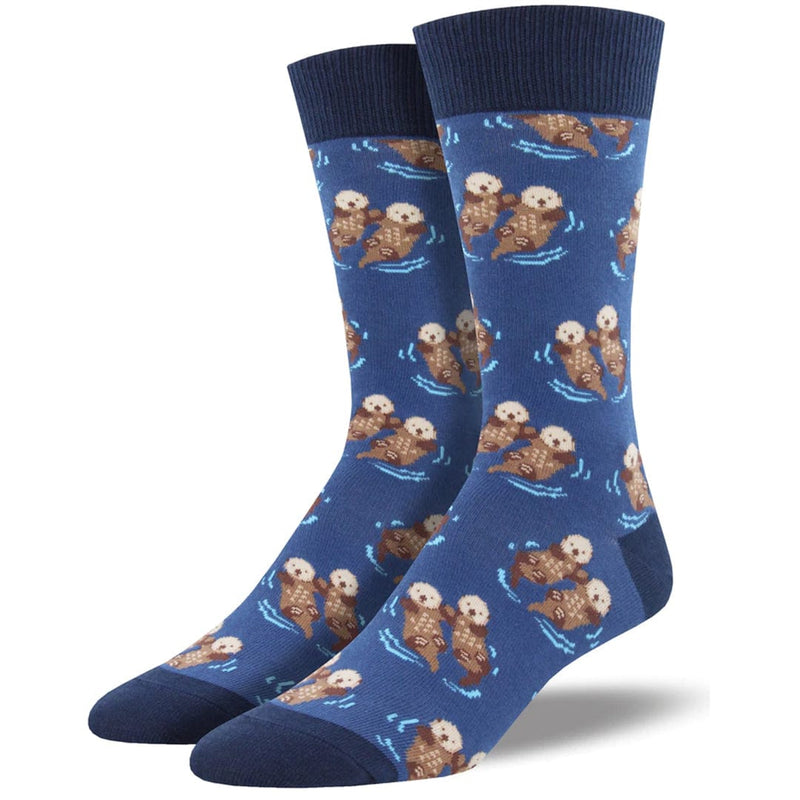Significant Otter King Size Men’s Crew Socks Blue / King Size 12-15