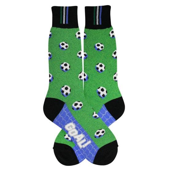 Soccer Men&#39;s Crew Socks Green