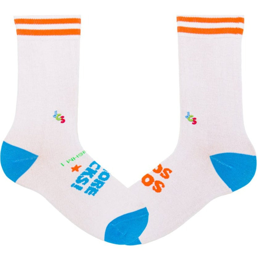 Johnism Socks, Socks, and More Socks Crew Sock Women&#39;s / White