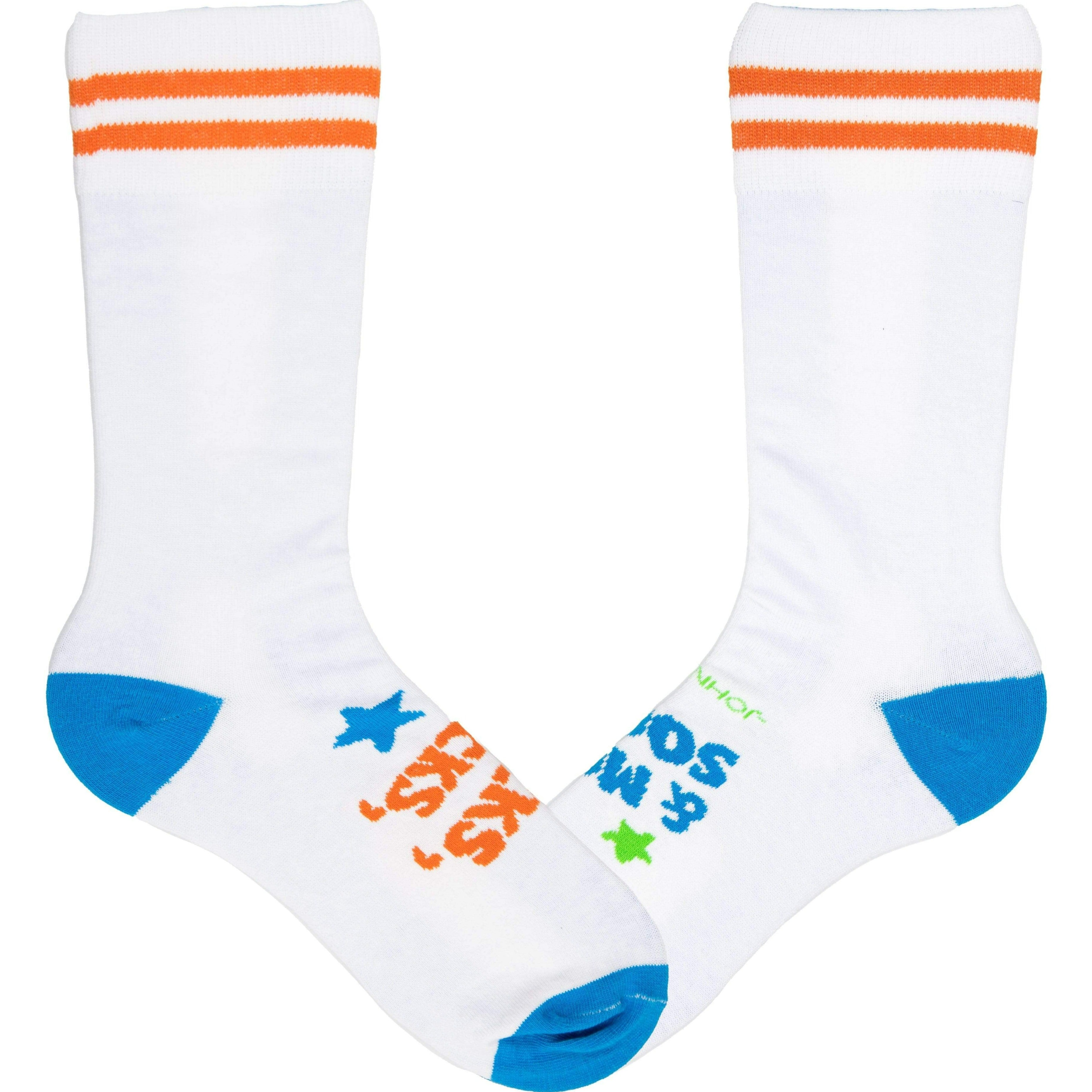 Johnism Socks, Socks, and More Socks Crew Sock Women's / White