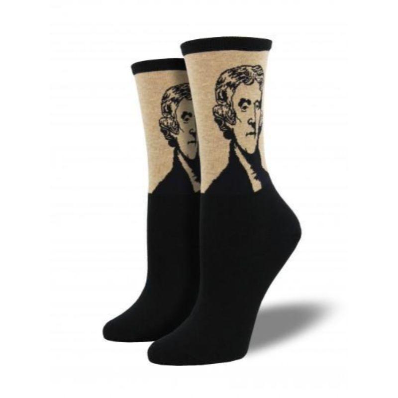 Thomas Jefferson Socks Women&#39;s Crew Sock Hemp