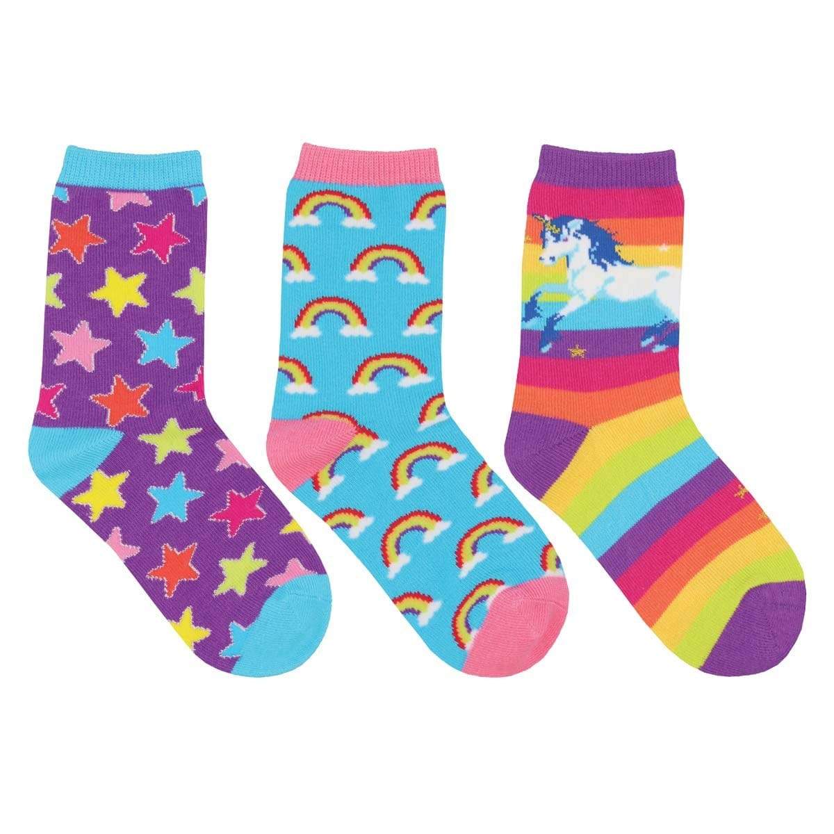 Sparkle Party Crew Sock 3 Pack Multi / 7-10