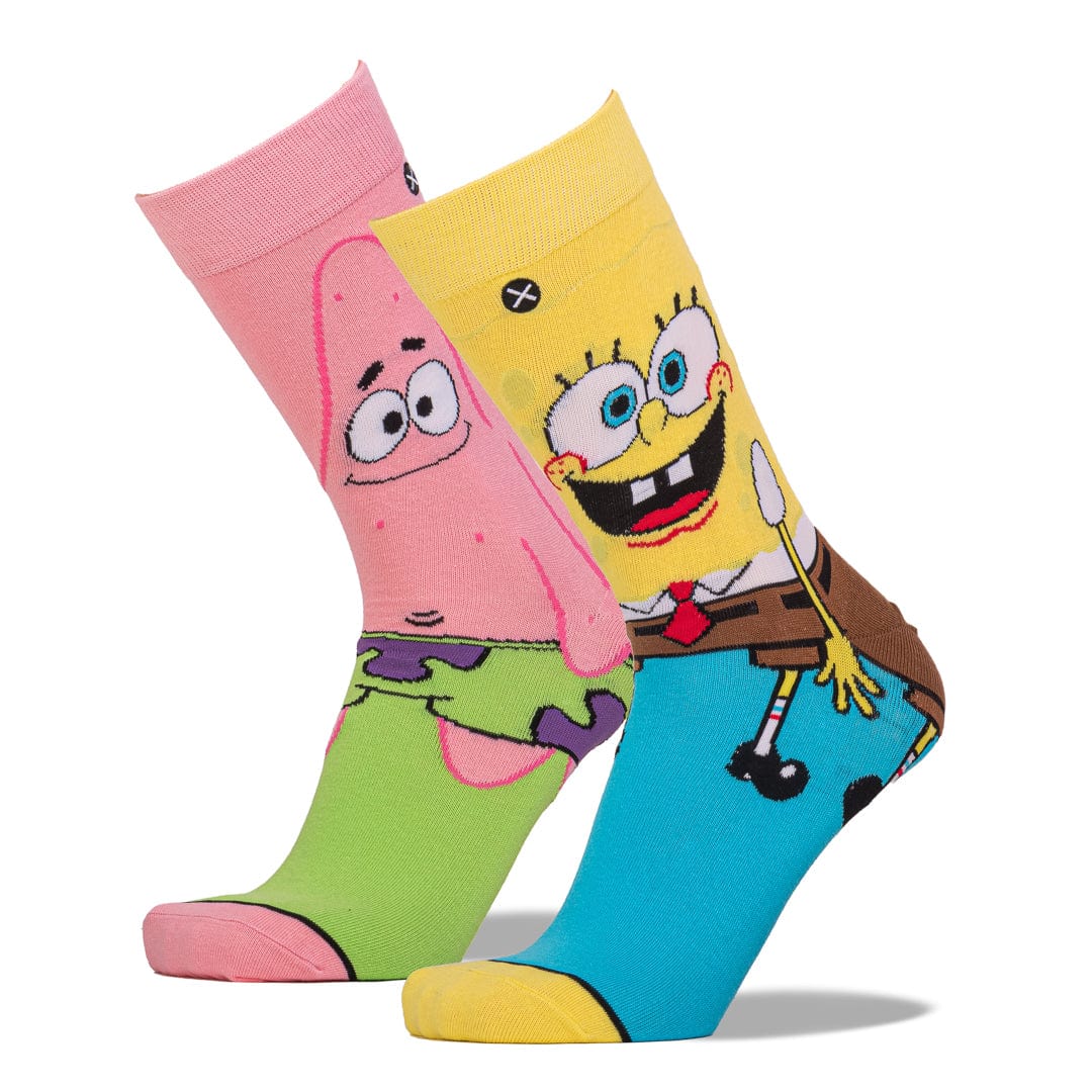 Spongebob Patrick Crew Socks Johns Crazy Socks