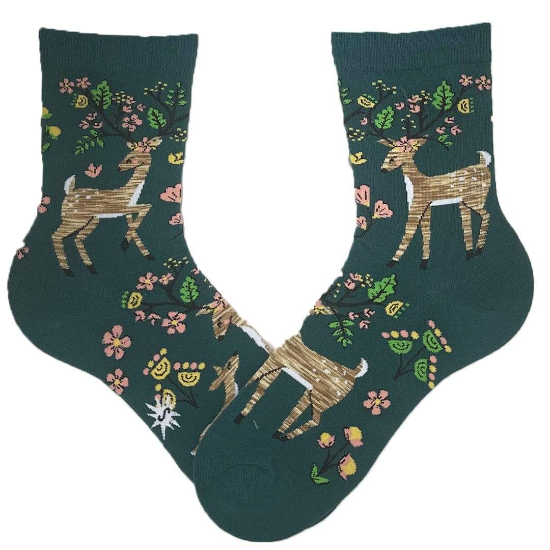 Spring Awakening Women's Crew Sock Green