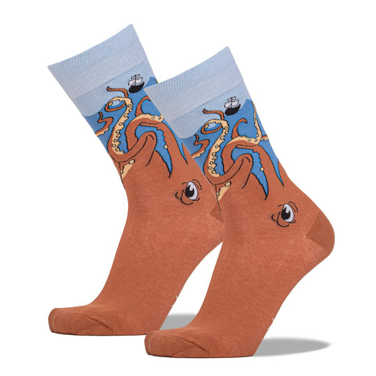 Squid-O Socks Men’s Crew Sock Blue