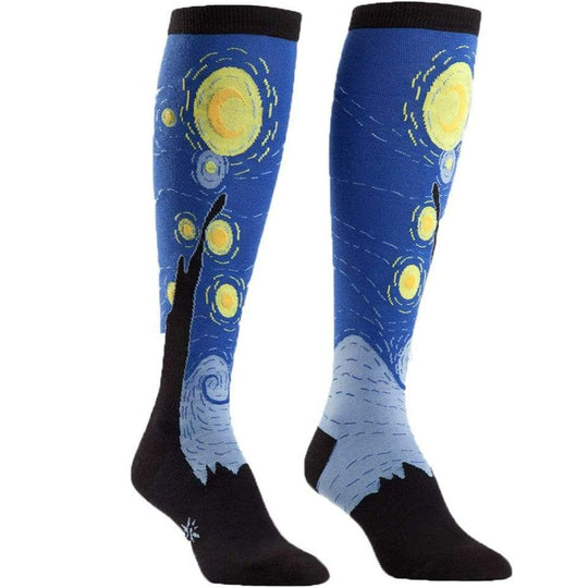 Starry Night Socks Women's Knee High Sock Regular