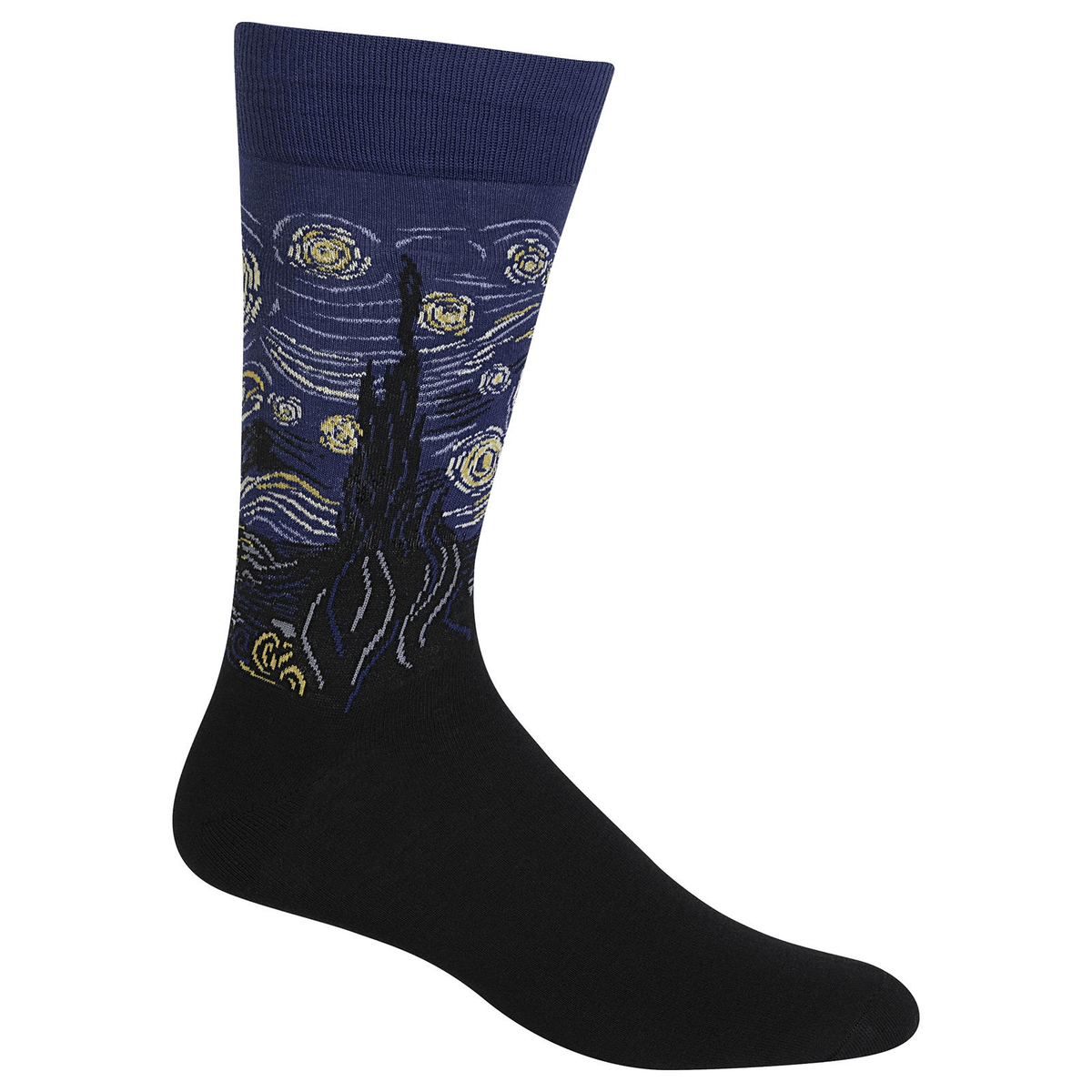 Starry Night Socks Men’s Crew Sock Blue