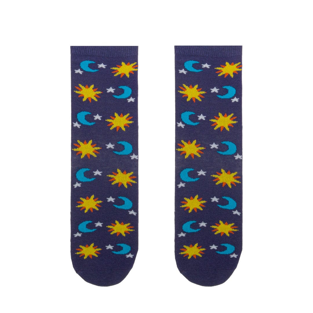 Stars and Moon Socks Navy / Children&#39;s