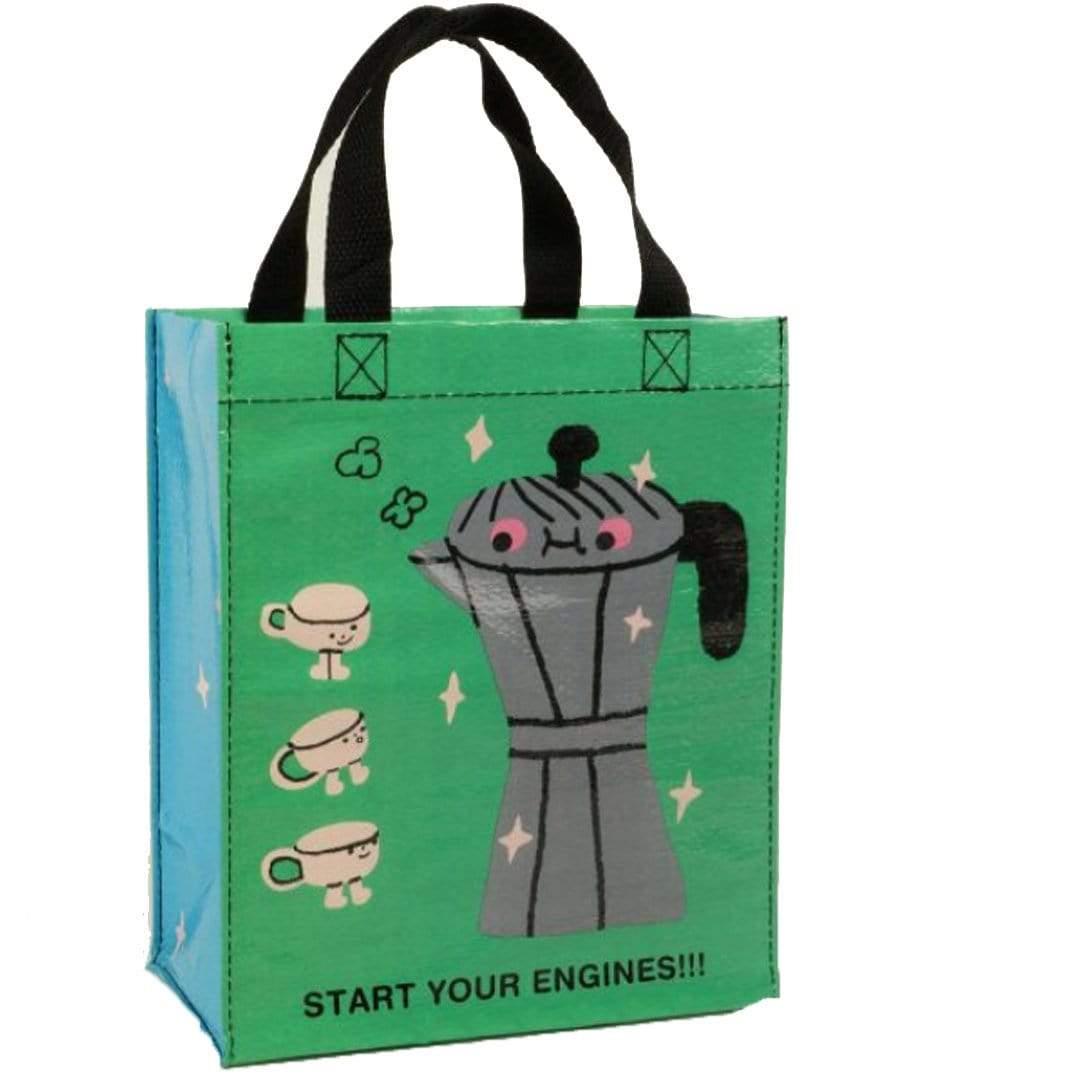 Start Your Engines Small Tote Bag Green