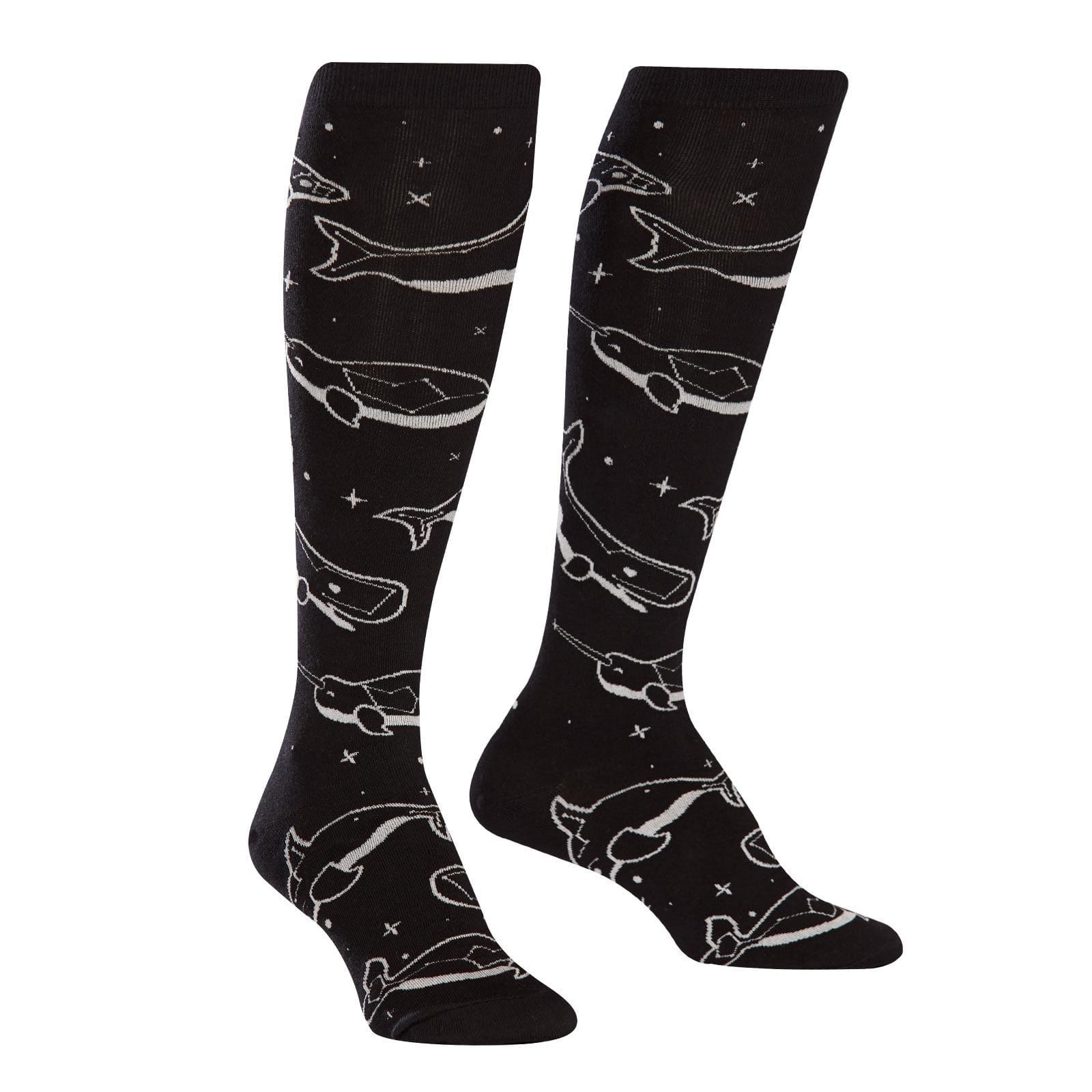 Stellar Whales Socks Women's Knee High Sock