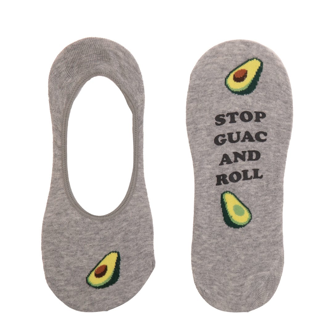 Stop Guac and Roll No Show Socks Women's No Show Sock gray