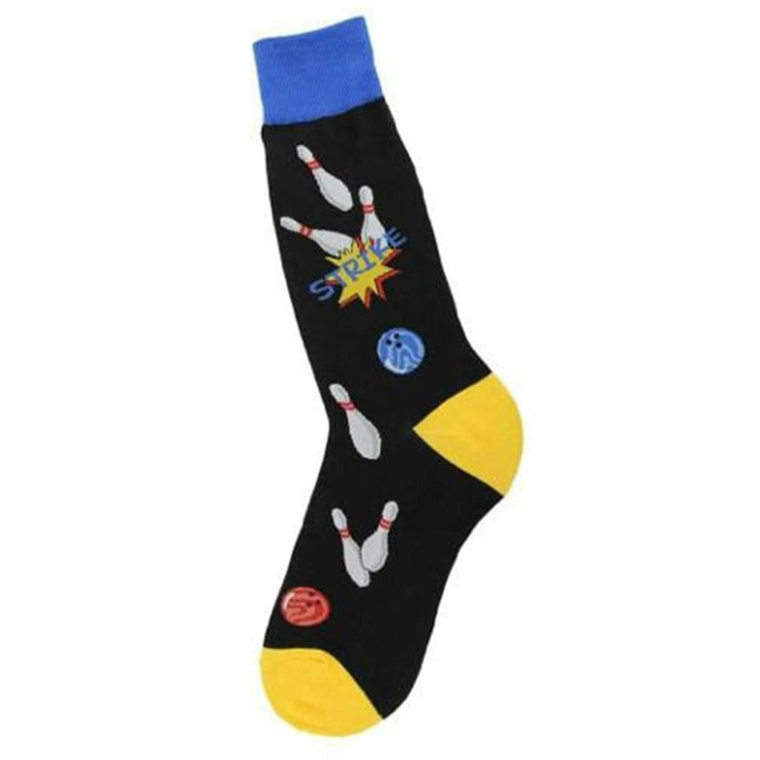 Strike Bowling Socks Men’s Crew Sock black