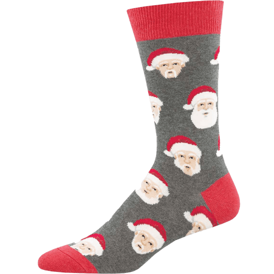 Styling Santa Men's Crew Sock Grey