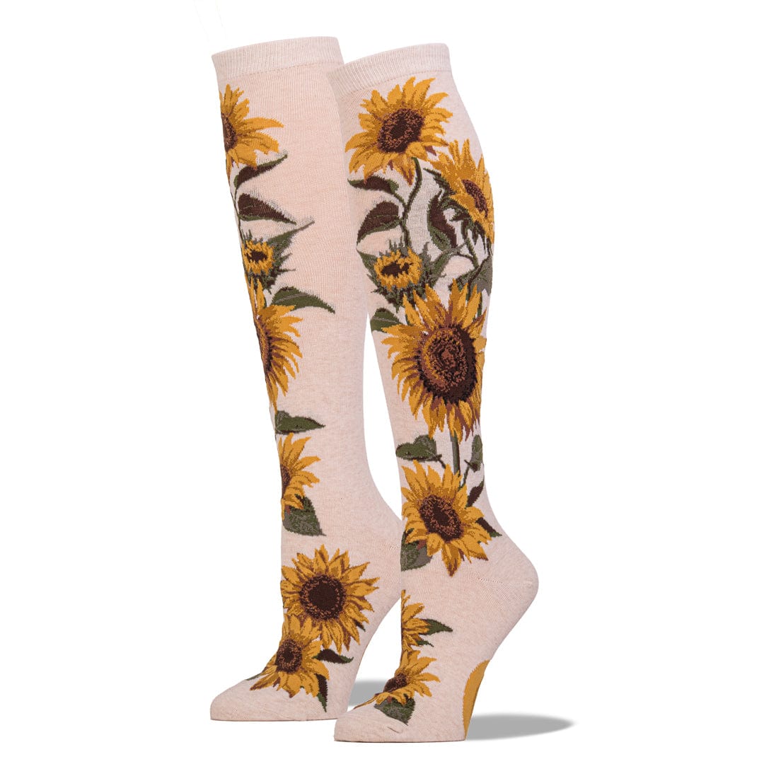 Sunflower Knee High Sock Ivory
