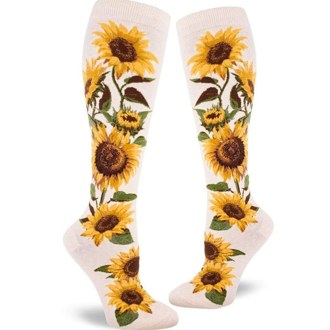 Sunflower Knee High Sock Ivory