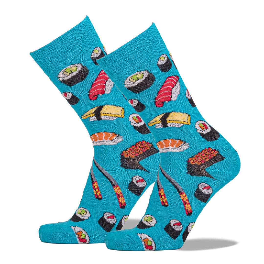 Sushi Men's Crew Sock Blue / Shoe Size 7-12