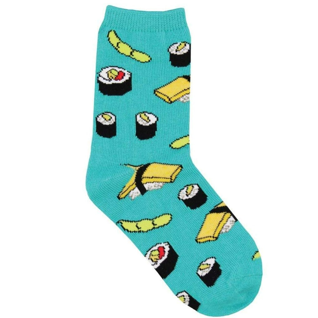 Sushi Kids Crew Sock Blue