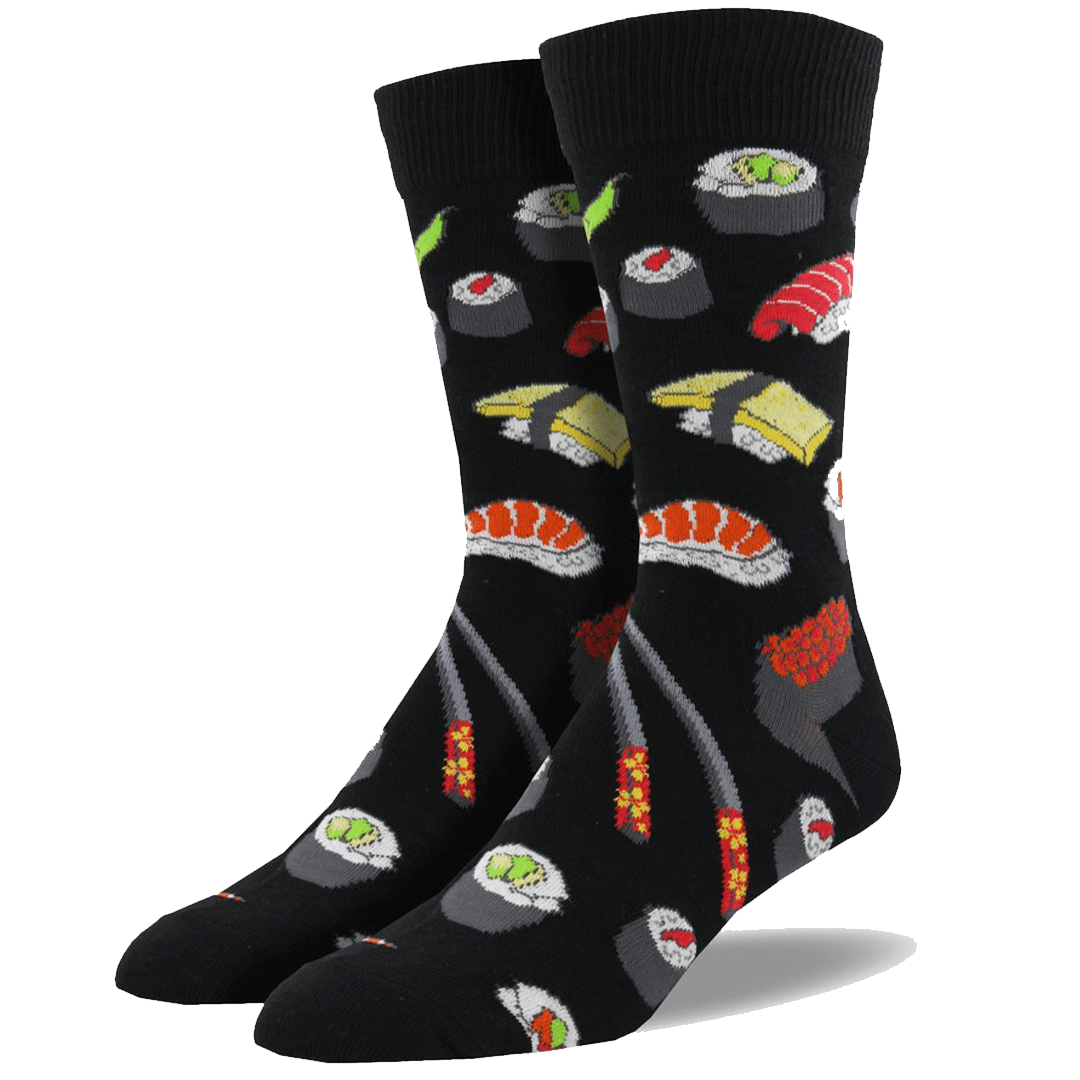 Sushi Men&#39;s King Size Sock Black / King Shoe Size 12-15